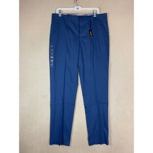 Express Mens Slim Fit Stretch Easy Care‎ Dress Pants Blue 33x32 W33 L32